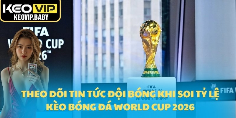 3 Theo dõi tin tức đội bóng khi soi tỷ lệ kèo bóng đá World Cup 2026