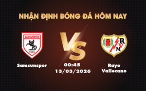 samsunspor rayo vallecano 13 03 europa conference league